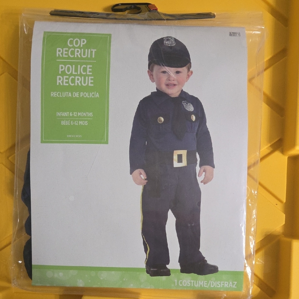 *BRAND NEW* Police Recruit Costume for Kids - Black and Gold